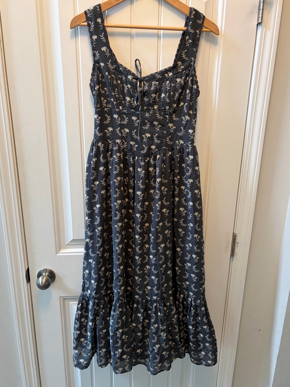American Eagle Corset Floral Midi Dress Sz Small